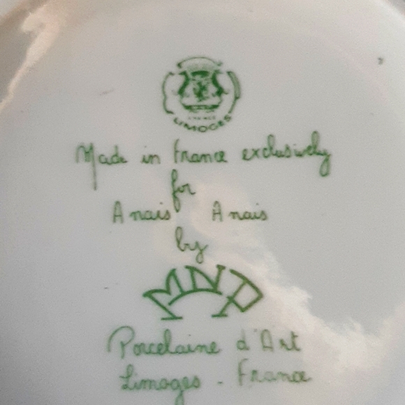 Limoges Handpainted Floral Porcelain Trinket Dish - Picture 9 of 9